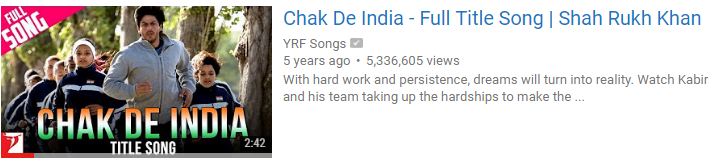 Chak de india